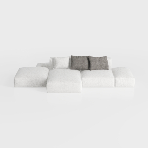 105'' Modular Sectional Couch, Modern L-Shape Sect