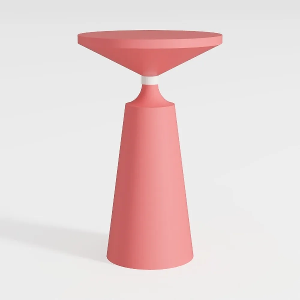 Wolkemer 4PCS 24x43 Inch Pink Round Cocktail