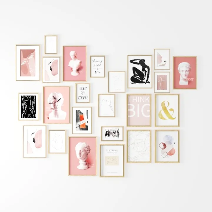 TwoDays Vintage Nursery Decor for Baby Girls, Pink