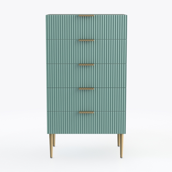 6 Rattan Large Storage Drawer Dresser, with USB