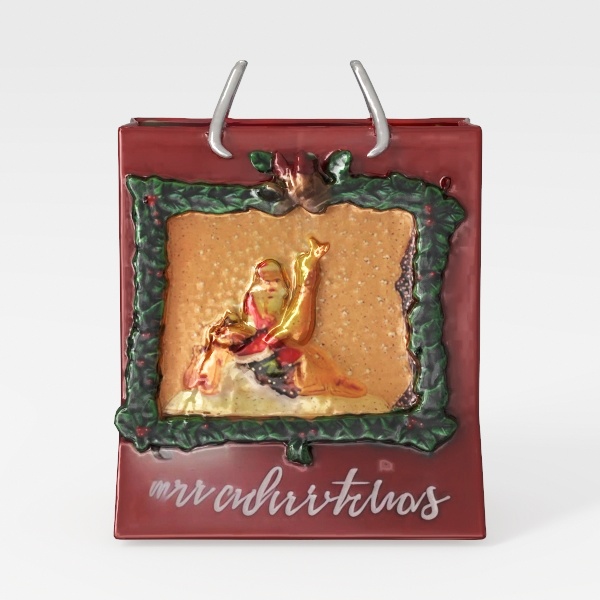 Santa Snow Globe Lantern_ai generated