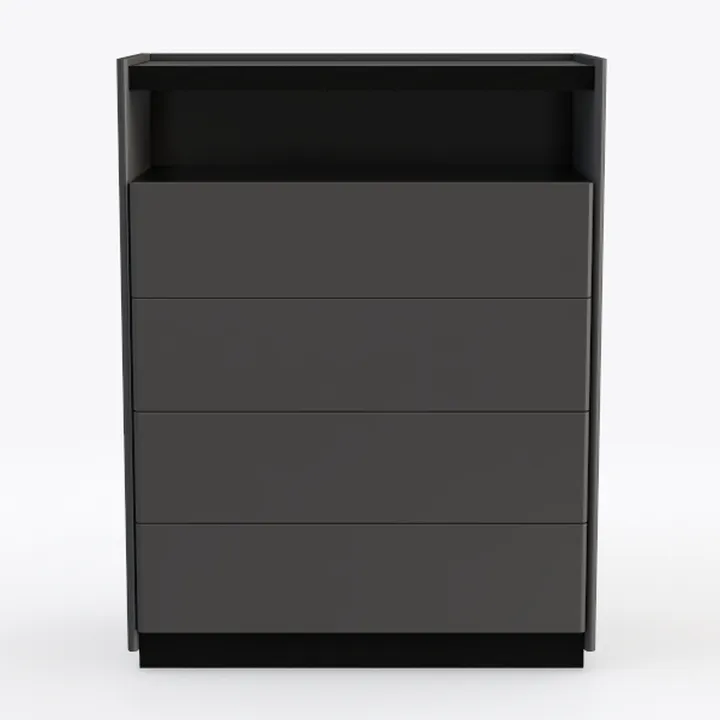 Yusong Night Stand, Bedside Table, LED Nightstand