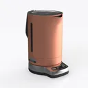 electric kettle-Peach Fuzz Left 45 Degree View