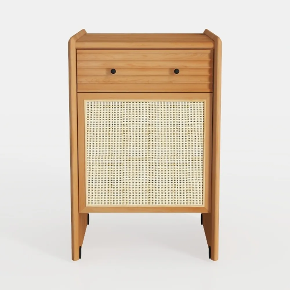 VEVOR Rattan Shoe Cabinet, Narrow Shoe Storage