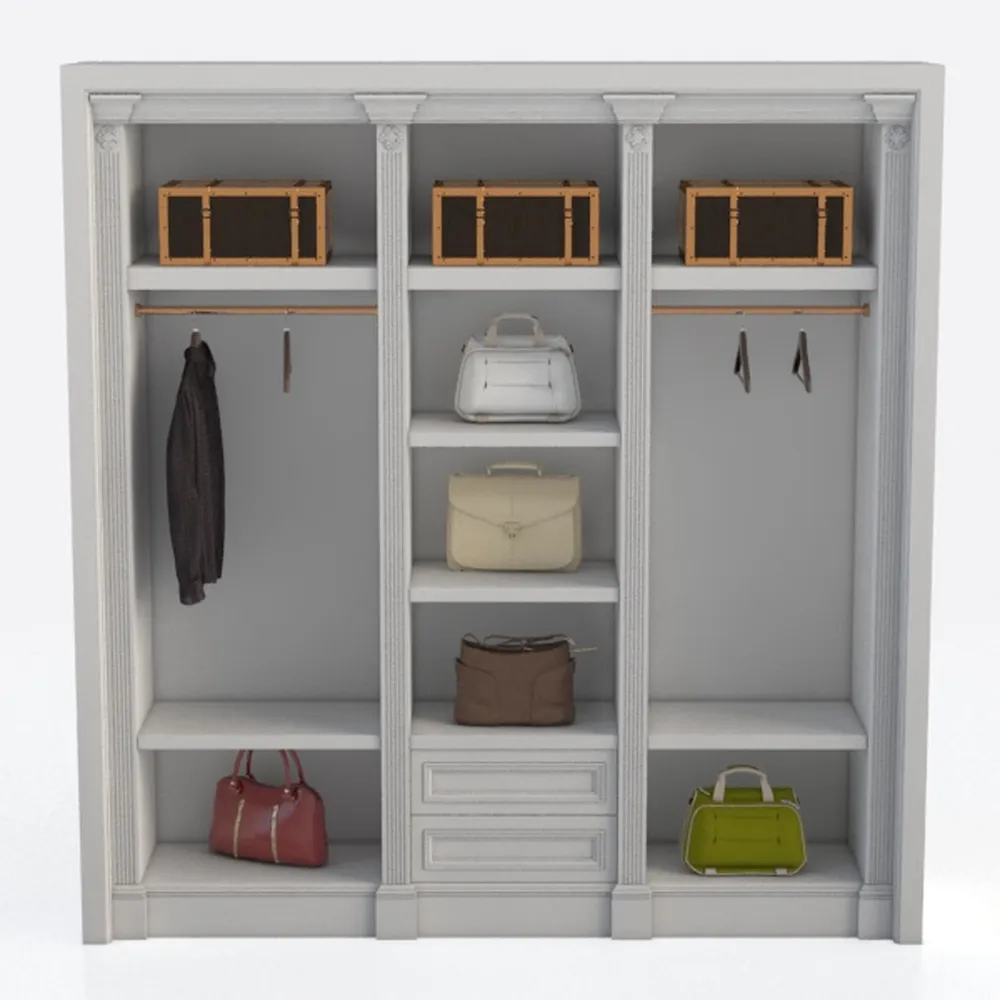 ARTPOWER 48” Kitchen Pantry with Glass Doors