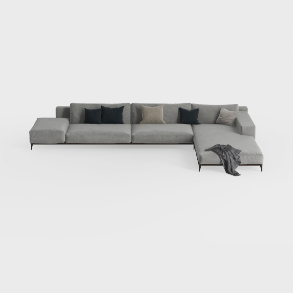 Meridian Furniture 601Grey-Sec4A Serene Collection