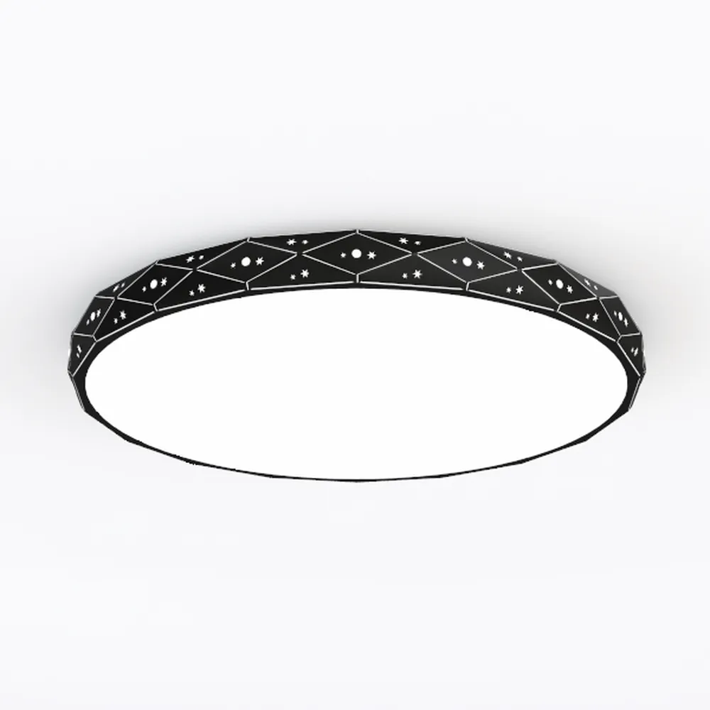 Industrial Flush Mount Ceiling Light, 16" 3-Light