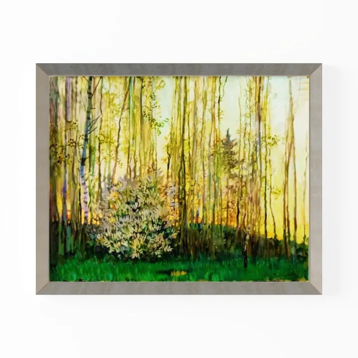 Framed Landscape Wall Art Print – Vintage