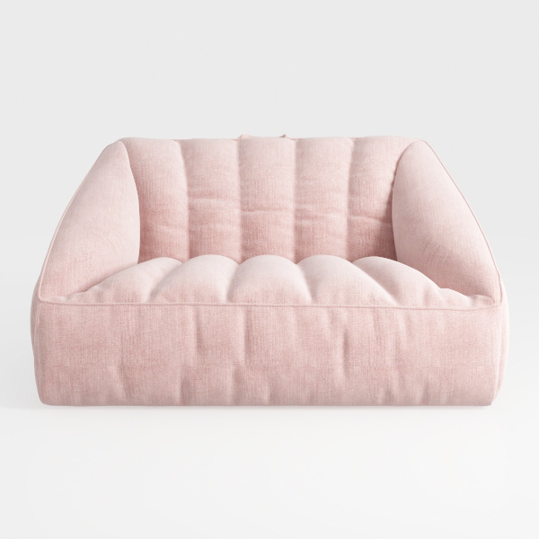 66.9" Teddy Fabric Upholstered Loveseat with