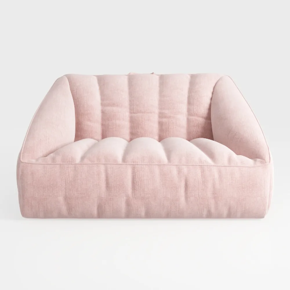 66.9" Teddy Fabric Upholstered Loveseat with