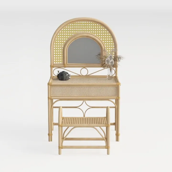 ProTuning Scrivania FRYKSÅS, 110x54 cm, rattan