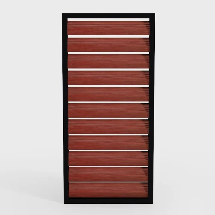 40.16” W x 60” H Wood Air Conditioner Fence for