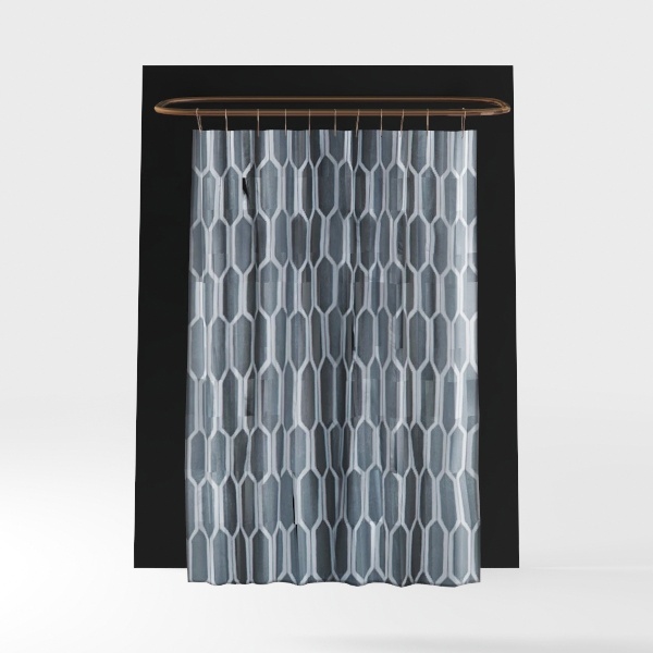 Honeycomb Shower Curtain