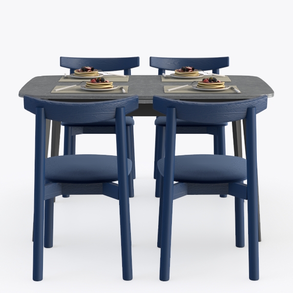 dining set-Klein Blue