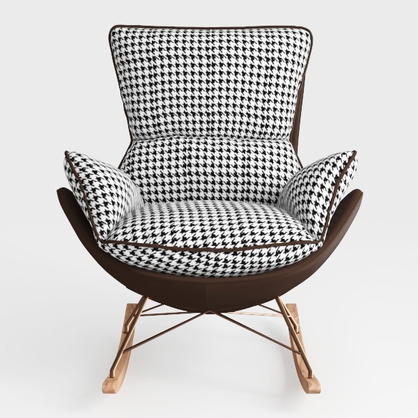 Premium Fabric Armchair Rocking Chairs, Lazy Loung