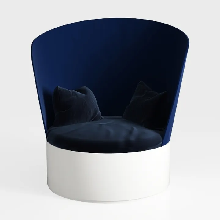 Ball & Cast Modern Swivel Accent Chair,Velvet
