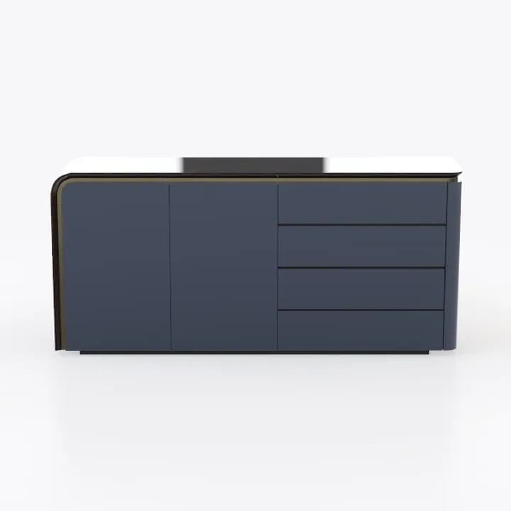 LEYAOYAO Fluted Buffet Cabinet with Storage, 55