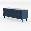 Sideboard Buffet Storage Cabinet Bar Cabinet Left 45 Degree View