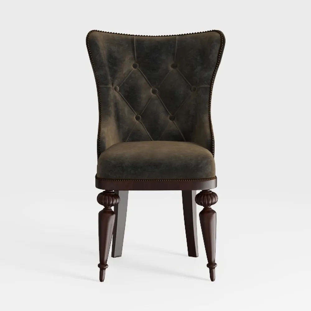 Dining Chairs Set of 6 Mid Century Upholstered