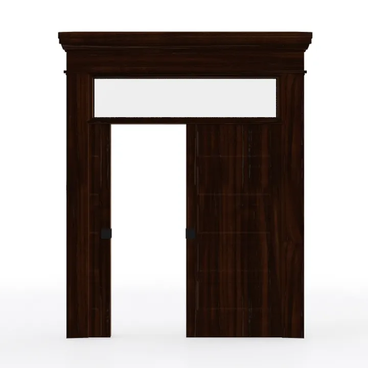 Wooden Pocket Door - Dark