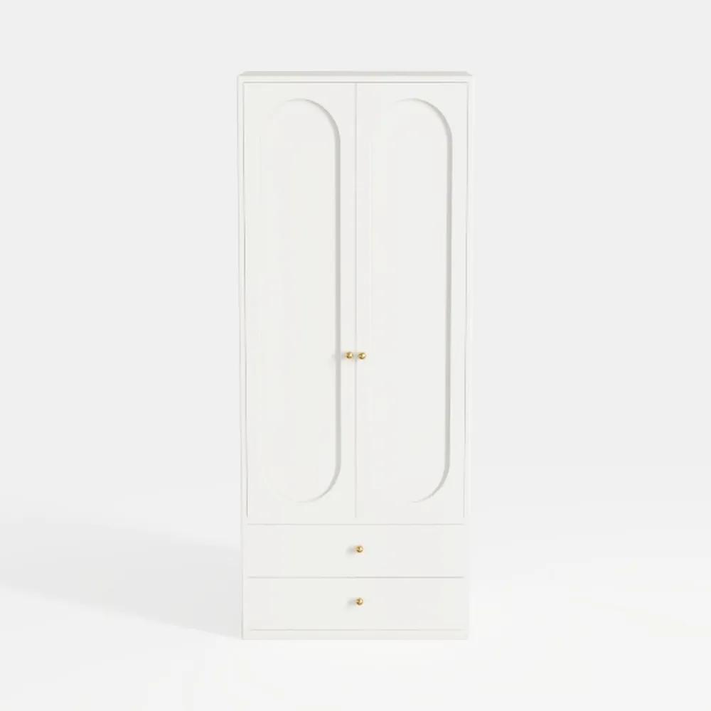 Metal Storage Cabinet with Doors and Shelves, 75"