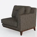 Bedeep Single Seat Module for Olar Oversized Modul Left 45 Degree View