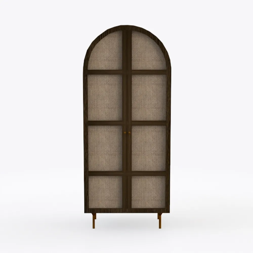 JUMMICO 71" Tall Arched Kitchen Pantry, Modern