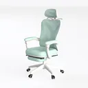 Gaming Chair, Tech Fabric Computer Chair with Left 45 Degree View