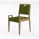 Kitchen Dining Chairs,Foldable Cotton and Linen Left 45 Degree View