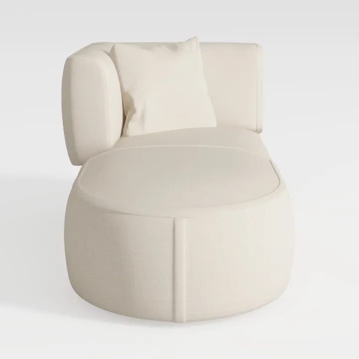 360° Swivel Accent Chair Set of 2 with Hidden