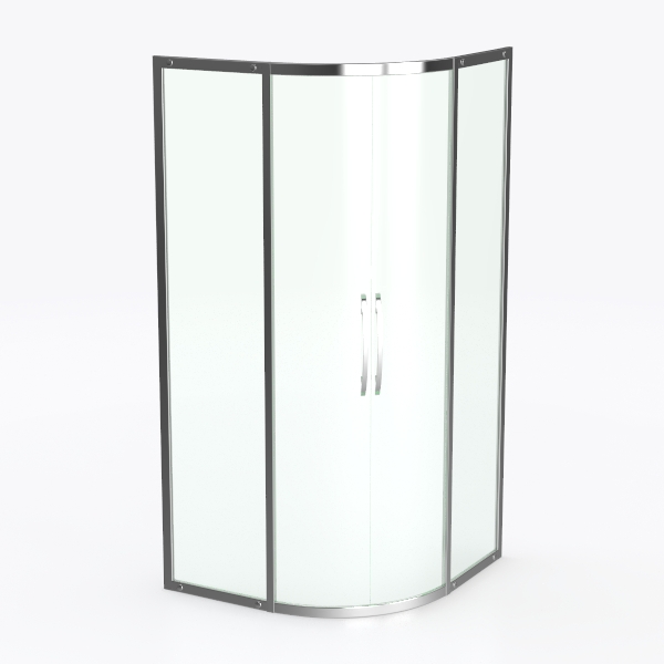 Sunrosa Corner Sliding Shower Enclosure 34" x 34"