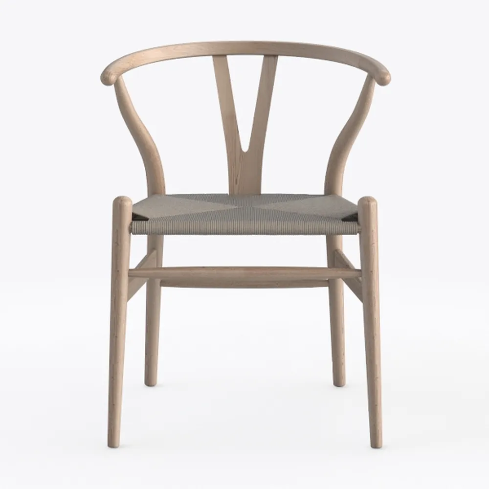 Polynices Set of 4 Wishbone Dining Chair, Solid