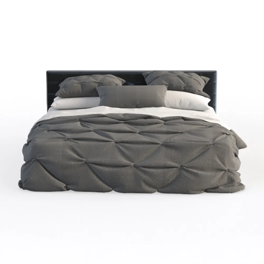 Atlin Designs Upholstered Queen Tufted Panel Bed i