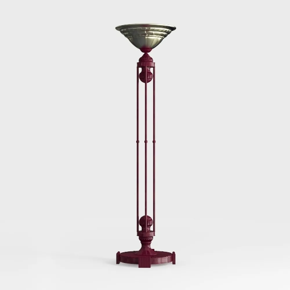 Tiffany Style Table Lamp Banker Mission 22" Tall