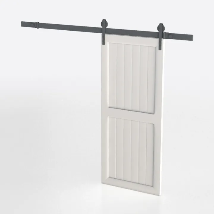 SmartStandard 38 x 84 inch White Sliding MDF Barn