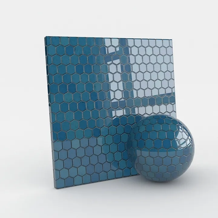 blue shape-Mosaic