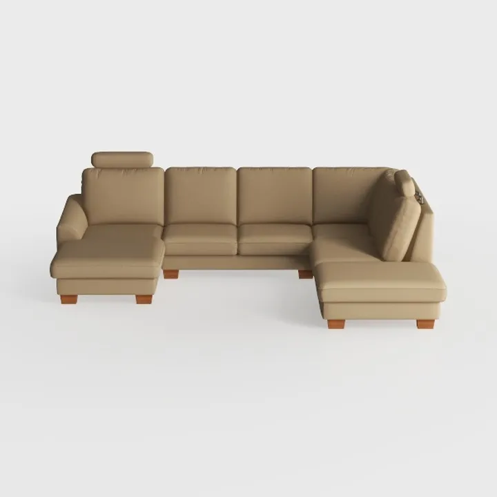 EcoSummer 112'' Large L-Shaped Sectional Sofa, Mod