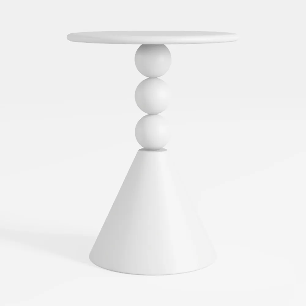 Masupu Drink Table, Round Side Table for Small