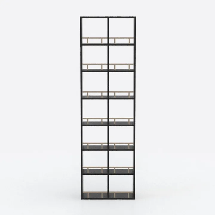 4NM No-Assembly Folding Bookshelf Storage Shelves