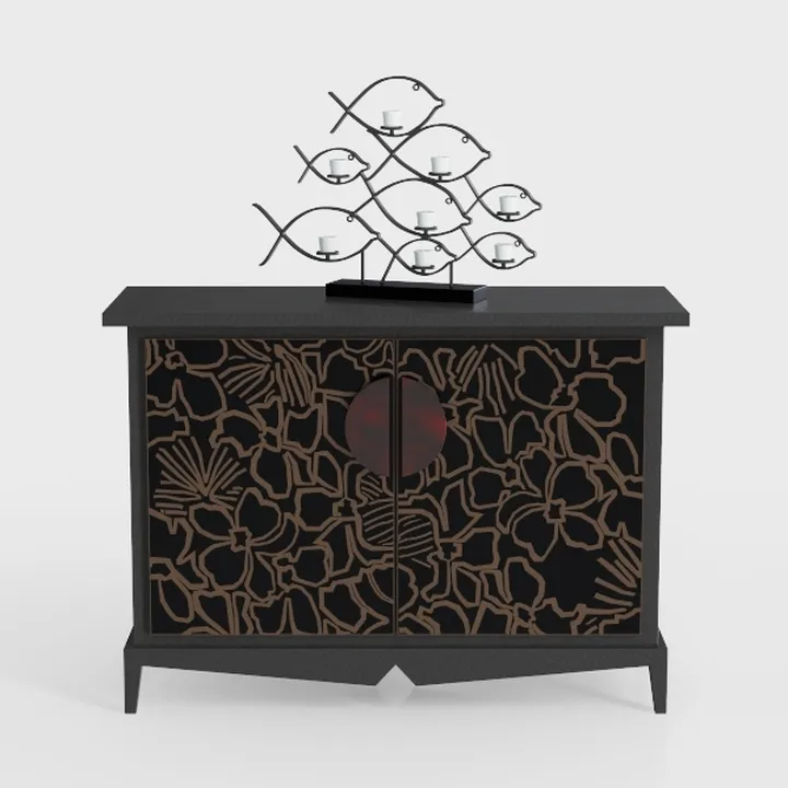 ARTPOWER Accent Cabinet with 2 Doors, Decorative