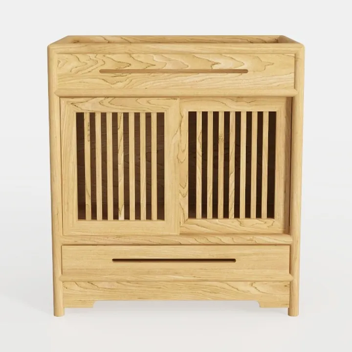Sideboard Buffet Cabinet with Storage, Rattan