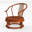 Aubry Gaspard - Poltrona a conchiglia Left 45 Degree View