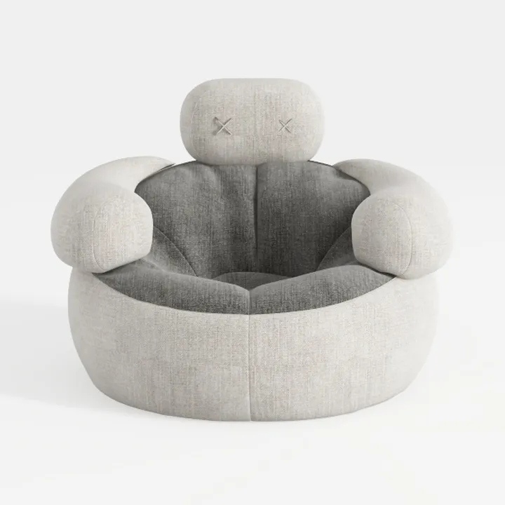 ERYE 360°Swivel Accent Barrel Chair with 4 Pillows