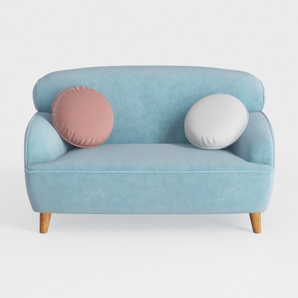 SAFAVIEH Couture Primrose Glam Light Blue Velvet