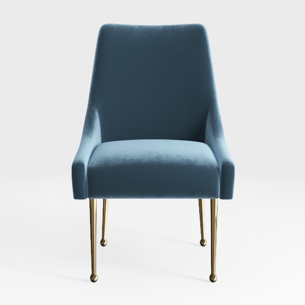 Dining Chairs Set of 2, Modern Velvet Fabric