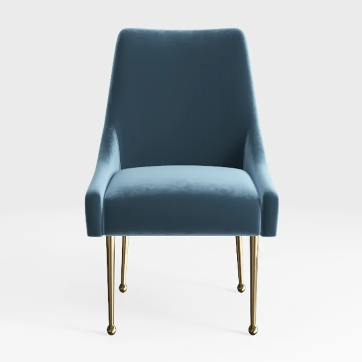 Dining Chairs Set of 2, Modern Velvet Fabric