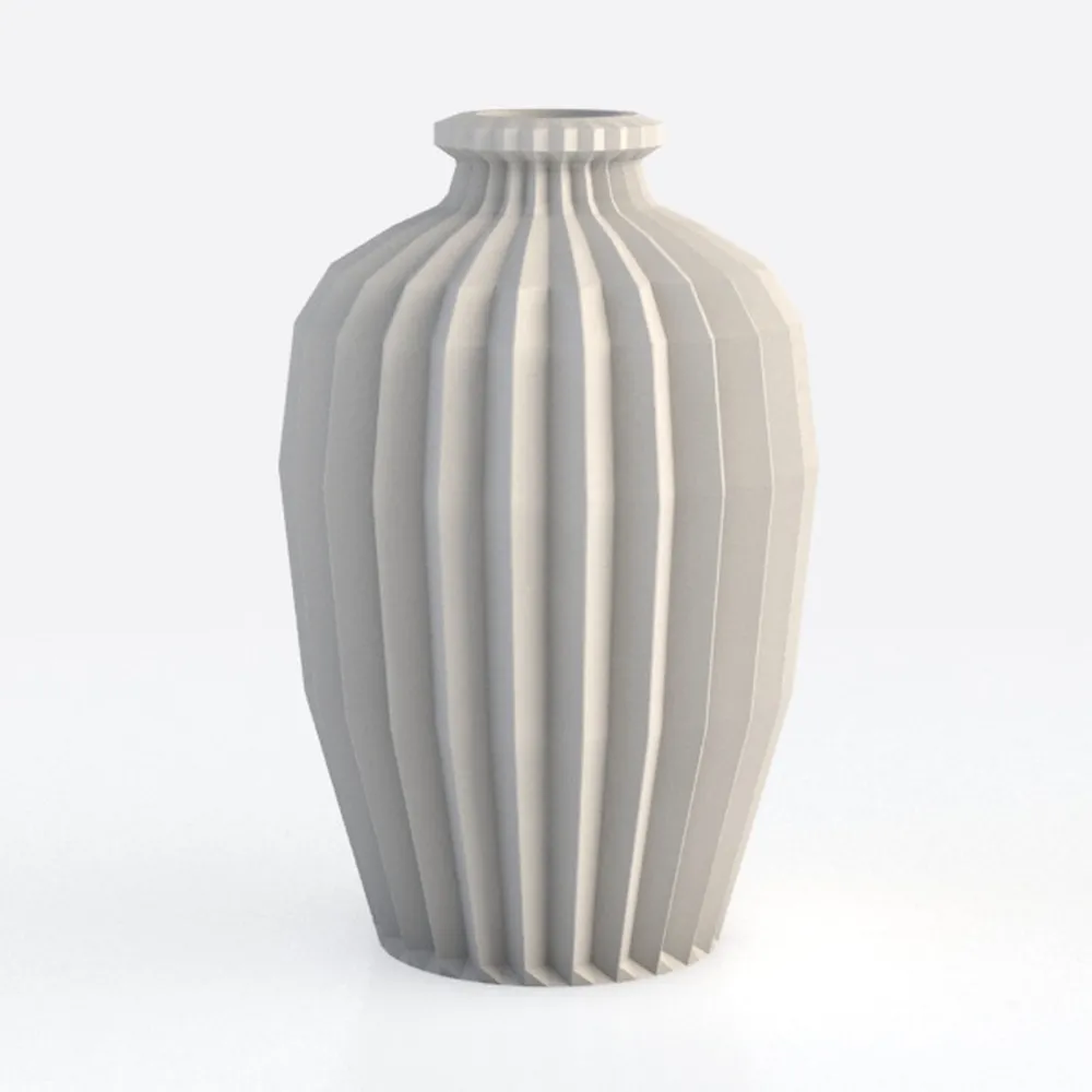Handmade Ceramic Decorative Vase – Warm White