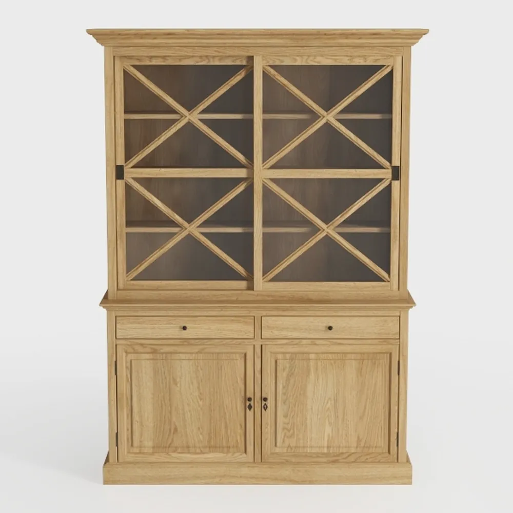 Farmhouse Storage Cabinet with Barn Doors and