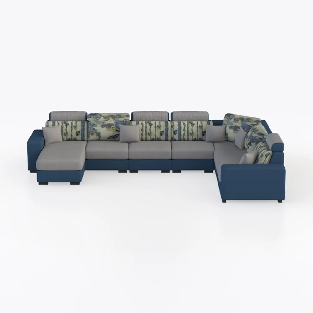 OPAHDN Modern L-Shape Modular Sectional Sofa for T