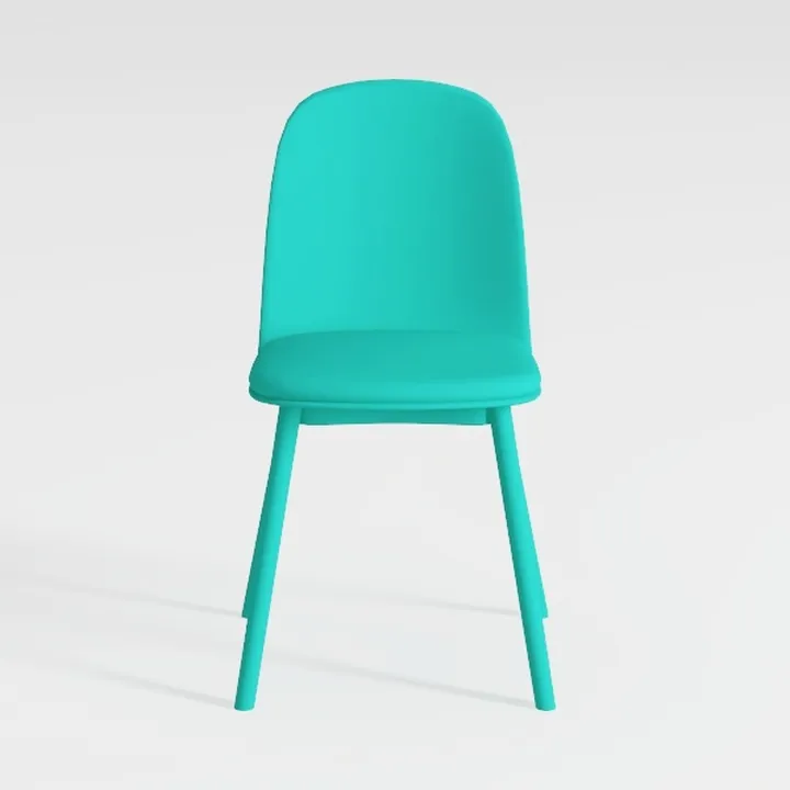Minimalist Plastic Dining Chair 3D Model